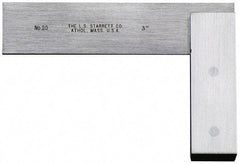 Starrett - 36" Blade Length, 20" Base Length Steel Square - 0.0025mm Accuracy - USA Tool & Supply