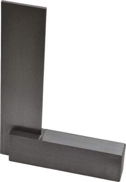 Starrett - 3" Blade Length, 2-3/8" Base Length Steel Square - 0.0025mm Accuracy - USA Tool & Supply