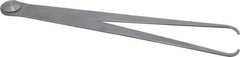 Starrett - 12 Inch Leg, Firm Joint, Steel, Polished, Inside Caliper - 16 Inch Max Measurement, 400mm Max Measurement, Flat Leg - USA Tool & Supply