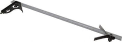 Starrett - 3 Piece, 24" Combination Square Set - 1/100, 1/32, 1/50 & 1/64" (16R) Graduation, Steel Blade, Forged Steel Center & Square Head - USA Tool & Supply