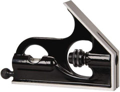 Starrett - 6 Inch Long Blade, Square Head - Smooth Black Enamel, Coated Forged and Hardened Steel - USA Tool & Supply