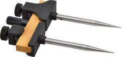 Starrett - 3 Inch Leg, Die Cast, Black Wrinkle Finish, Trammels - Includes (2) Heads, (2) Points, Pencil Socket - USA Tool & Supply