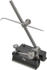 Starrett - 2 Spindle, 4 and 7 Inch Spindle Length, Surface Gage - 2 Inch Long x 1-1/2 Inch Wide Base, Hardened Steel - USA Tool & Supply