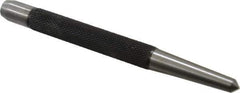 Starrett - 1/4" Center Punch - 5" OAL, Steel - USA Tool & Supply