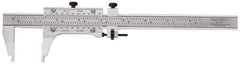 Starrett - 0 to 48" Steel Vernier Caliper - 0.0010" Graduation, 3" Jaw Depth, 0.0005" Accuracy - USA Tool & Supply