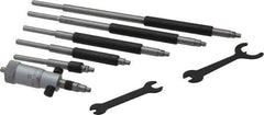 Starrett - 2 to 8", Mechanical Inside Micrometer Set - 0.001" Graduation, Friction Thimble - USA Tool & Supply