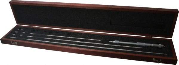 Starrett - 8 to 32", Satin Chrome Coated, Mechanical Inside Micrometer Set - 0.001" Graduation, Friction Thimble - USA Tool & Supply