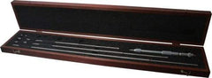 Starrett - 8 to 32", Satin Chrome Coated, Mechanical Inside Micrometer Set - 0.001" Graduation, Friction Thimble - USA Tool & Supply