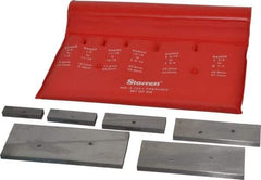 Starrett - 3/8 to 2-1/4 Inch Adjustable Parallel Set - 1-3/4 to 5-1/16 Inch Long, 9/32 Inch Thick, Includes Case, 6 Pieces - USA Tool & Supply