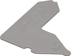 Starrett - 1/16 Inch Radius Gage - Satin Chrome Finish, Stainless Steel - USA Tool & Supply