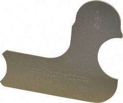Starrett - 1/4 Inch Radius Gage - Satin Chrome Finish, Stainless Steel - USA Tool & Supply