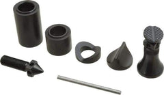 Starrett - 7 Piece, 2-1/4 to 3-3/8" High, 1,000 Lb Capacity Screw Jack Set - 2-1/4 to 3-3/8" Measuring Range, 6-3/8" Overall Height, 1-1/4" Base Diam - USA Tool & Supply