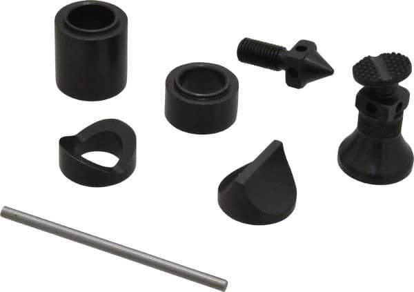 Starrett - 1-1/2 to 2-1/4" High Screw Jack Set - 1" Base Diam - USA Tool & Supply