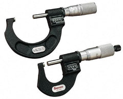 Starrett - 6 to 7" Range, 0.0001" Graduation, Mechanical Outside Micrometer - Ratchet Stop Thimble, Accurate to 0.00015", Digital Counter - USA Tool & Supply