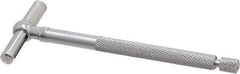 Starrett - 3/4 to 1-1/4 Inch, 2-3/8 Inch Overall Length, Telescoping Gage - 2-3/8 Inch Long Handle, Chrome Plated - USA Tool & Supply