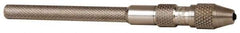 Starrett - 3-3/4" Long, 1.4mm Capacity, Double-End Spring-Action Pin Vise - 3-3/4" Long, 0.01" Min Capacity - USA Tool & Supply