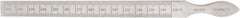 Starrett - 0.01 to 0.15 Inch Measurement, 1 Leaf Taper Gage - 6-1/4 Inch Long, Tool Steel, 0.001 Inch Graduation - USA Tool & Supply