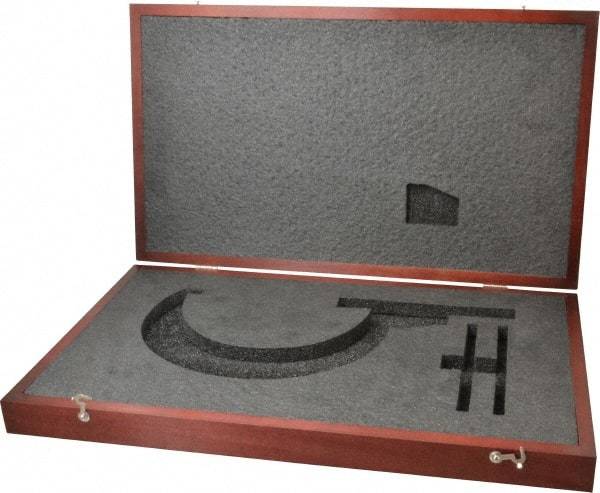 Starrett - Micrometer Case - 7" Max Measurement, Use with 216 & 216M Series Digital Micrometers - USA Tool & Supply