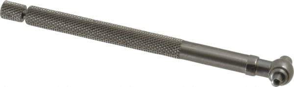 Starrett - 5/16 to 1/2 Inch, 4.2 Inch Overall Length, Telescoping Gage - 2-3/8 Inch Long Handle, Satin Chrome Finish - USA Tool & Supply