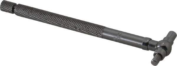 Starrett - 1/2 to 3/4 Inch, 4.2 Inch Overall Length, Telescoping Gage - 2-3/8 Inch Long Handle, Satin Chrome Finish - USA Tool & Supply