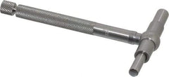 Starrett - 1-1/4 to 2-1/8 Inch, 3 Inch Overall Length, Telescoping Gage - 2-3/8 Inch Long Handle, Satin Chrome Finish - USA Tool & Supply