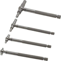 Starrett - 4 Piece, 5/16 to 2-1/8 Inch, Telescoping Gage Set - 2-3/8 Inch Long Handles, Includes Case - USA Tool & Supply