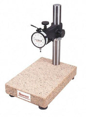 Starrett - Granite (Base), Rectangular Base, Comparator Gage Stand - 14" High, 12" Base Length x 8" Base Width x 2" Base Height, Includes Holder - USA Tool & Supply