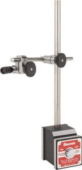 Starrett - 150 Lb Magnetic Force, Indicator Positioner & Holder with Base - Post & Rod, Rectangular Base, 1-15/16" Base Height, 1-5/8" Base Length, 1-7/8" Base Width - USA Tool & Supply