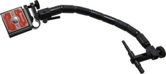 Starrett - 1-7/8" Long x 1" Wide x 1-15/16" High Magnetic Indicator Base with On/Off Switch - 3" Rod Length, Flexible Arm - USA Tool & Supply