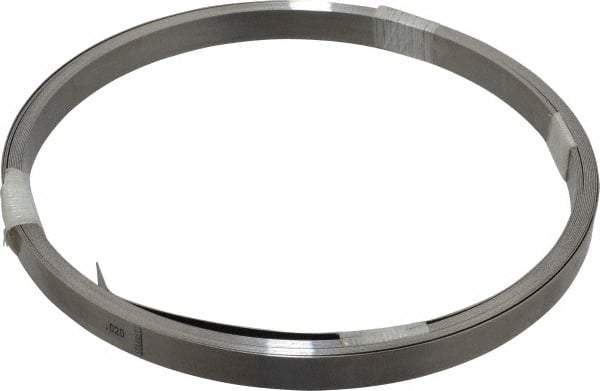 Starrett - 0.02 Inch Thick x 6.10 m Long x 1/2 Inch Wide, Feeler Stock Roll - Tempered Steel - USA Tool & Supply