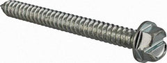 Value Collection - #14 Hex Washer Head Slotted Sheet Metal Screw - Steel, 2-1/2" Length Under Head, Grade 2 - USA Tool & Supply
