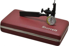 Starrett - 4 Piece, 0mm to 0.7mm Measuring Range, 15/16" Dial Diam, 0-35-0 Dial Reading, White & Yellow Dial Test Indicator Kit - 5/32" Contact Point Length, 3mm Ball Diam, 0.01mm Dial Graduation - USA Tool & Supply