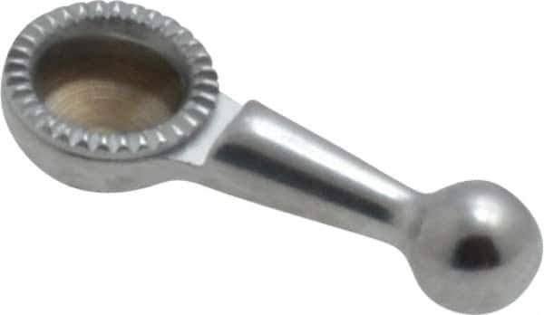 Starrett - 3mm Ball Diam, Steel, Ball Test Indicator Contact Point - 5/32" Contact Point Length, Use with Starrett 711 Series Last Word Dial Test Indicators - USA Tool & Supply