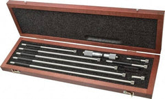 Starrett - 4 to 32 Inch Range, Satin Chrome Coated, Mechanical Inside Tubular Micrometer - 0.001 Inch Graduation, 0.0001 Inch Accuracy - USA Tool & Supply