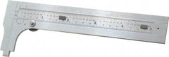 Starrett - 0 to 4-3/4" Stainless Steel Vernier Caliper - 1/64 & 1/32" Graduation, 1-3/8" Jaw Depth, 0.005" Accuracy, Includes Inside Diameter, Outside Diameter - USA Tool & Supply