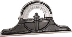 Starrett - 12 to 24 Inch Long Blade, Reversible Combination Square Protractor Head - Black Smooth Finish, Cast Iron - USA Tool & Supply
