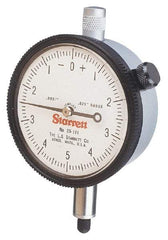 Starrett - 5" Range, 0-100 Dial Reading, 0.001" Graduation Dial Drop Indicator - 3-5/8" Dial, 0.1" Range per Revolution - USA Tool & Supply