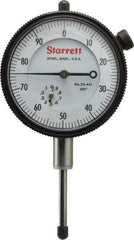 Starrett - 1" Range, 0-100 Dial Reading, 0.001" Graduation Dial Drop Indicator - 2-1/4" Dial, 0.1" Range per Revolution - USA Tool & Supply