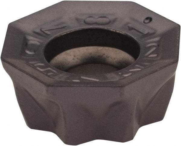 Iscar - O45MT050505 RM Grade IC928 Carbide Milling Insert - TiAlN Finish, 0.1969" Thick, 0.4543" Inscribed Circle, 0.5mm Corner Radius - USA Tool & Supply
