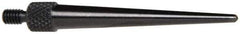Starrett - #4-48, 1/16" Ball Diam, Steel Tapered Contact Point - 1-7/16" Contact Point Length, Use with AGD Dial Indicators - USA Tool & Supply