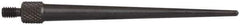 Starrett - #4-48, 1/16" Ball Diam, Steel Tapered Contact Point - 2" Contact Point Length, Use with AGD Dial Indicators - USA Tool & Supply
