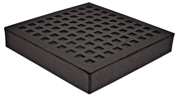 Mason Ind. - 8" Long x 8" Wide x 1" Thick, Rubber, Machinery Leveling Pad & Mat - 16,000 Lb Max Load - USA Tool & Supply