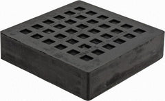Mason Ind. - 4" Long x 4" Wide x 1" Thick, Rubber, Machinery Leveling Pad & Mat - 2,400 Lb Max Load - USA Tool & Supply