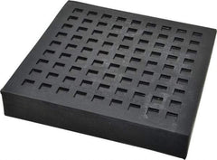 Mason Ind. - 6" Long x 6" Wide x 1" Thick, Rubber, Machinery Leveling Pad & Mat - 7,900 Lb Max Load - USA Tool & Supply