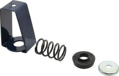 Mason Ind. - 55 to 76 Lb Capacity, 0.75 to 1.02" Deflection, HSX, Vibration Control Hanger - 2-7/8" Wide x 4-1/4" High x 2-1/2" Deep, 3/8" Max Rod Diam, 3-1/2" Lower Rod Penetration, Black - USA Tool & Supply