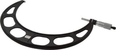 Starrett - 10 to 11" Range, 0.0001" Graduation, Mechanical Outside Micrometer - Ratchet Stop Thimble, Accurate to 0.0001" - USA Tool & Supply