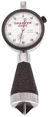 Starrett - 1 to 2", 90 to 127° Included Angle, Internal Chamfer Gage - White Hardened Tool Steel (Plunger), 3 Blade Plunger - USA Tool & Supply