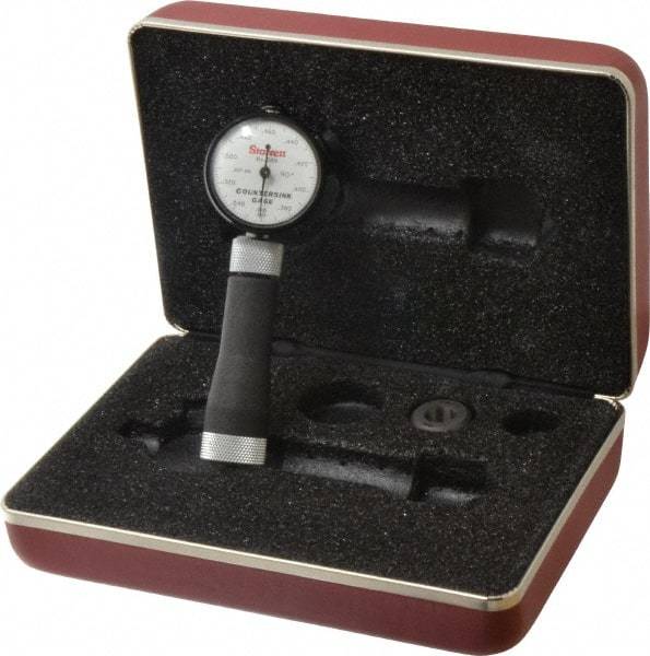 Starrett - 0.36 to 0.56" 90° Countersink Gage - White Dial Face - USA Tool & Supply