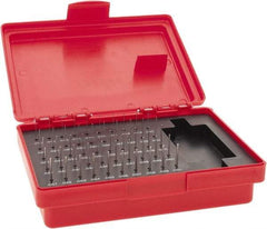 Value Collection - 50 Piece, 0.011 to 0.06 Inch Diameter Plug & Pin Gage Set - Minus 0.0002 Inch Tolerance, Class ZZ - USA Tool & Supply