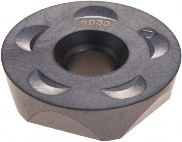 Ingersoll Cutting Tools - RPLB250700 Grade IN2030 Carbide Milling Insert - TiAlN Finish, 0.308" Thick, 1" Inscribed Circle, 1/2" Corner Radius - USA Tool & Supply